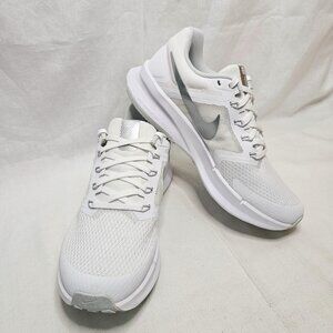 Nike Run Swift 3 White Metallic Silver DR2698-101 Shoes Sneakers Women's Size 8